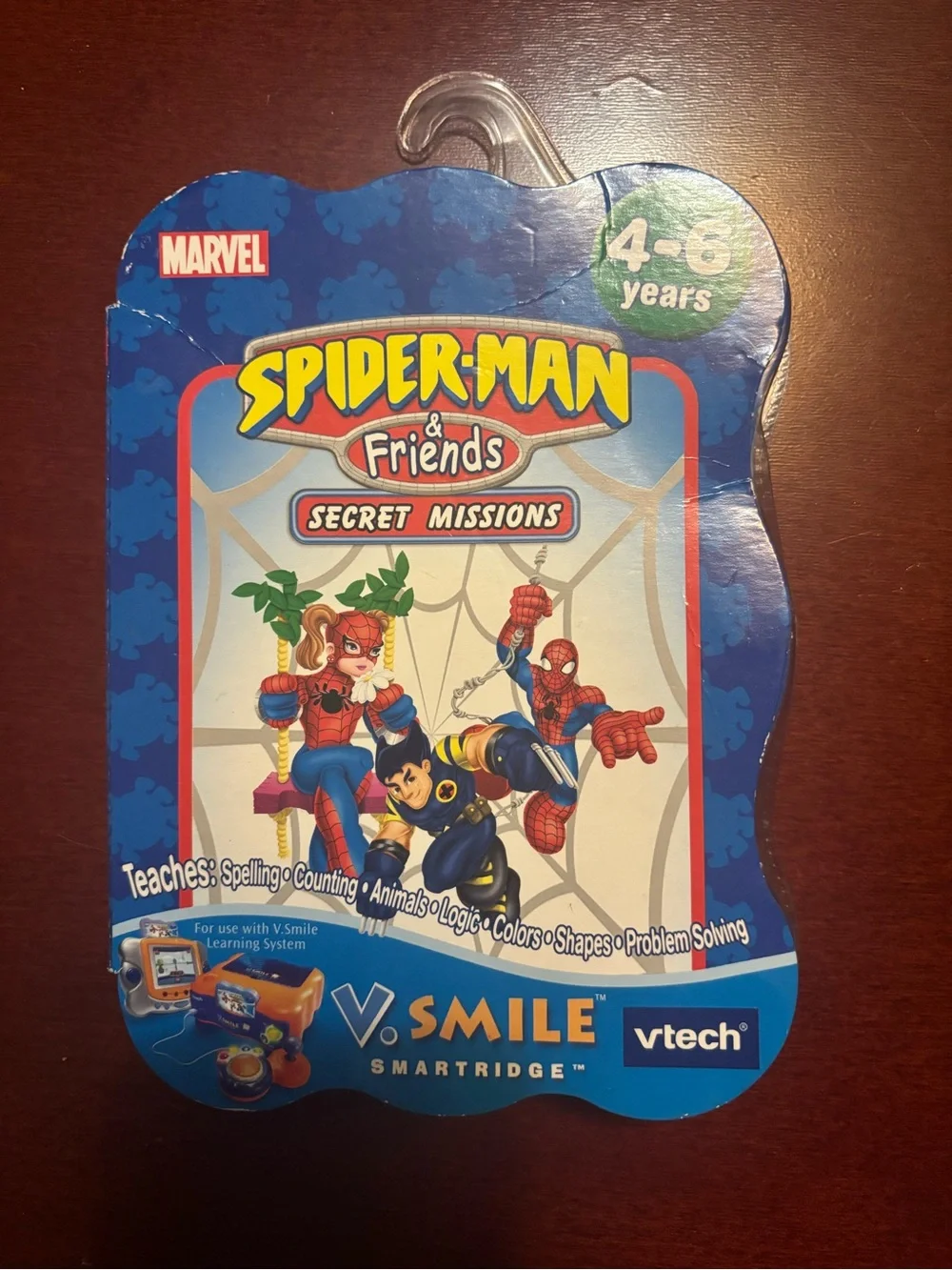Marvel Spider-Man Handheld Learning Console in Blue